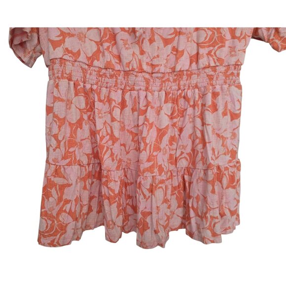 Women's - Torrid Floral Tie Front Babydoll Super Soft Jersey Top, Size 2 - Picture 4 of 10